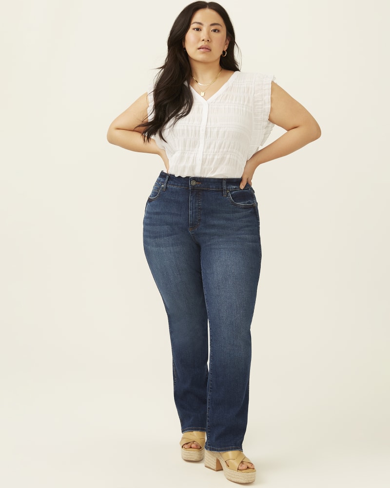 Plus size high rise bootcut jeans sales